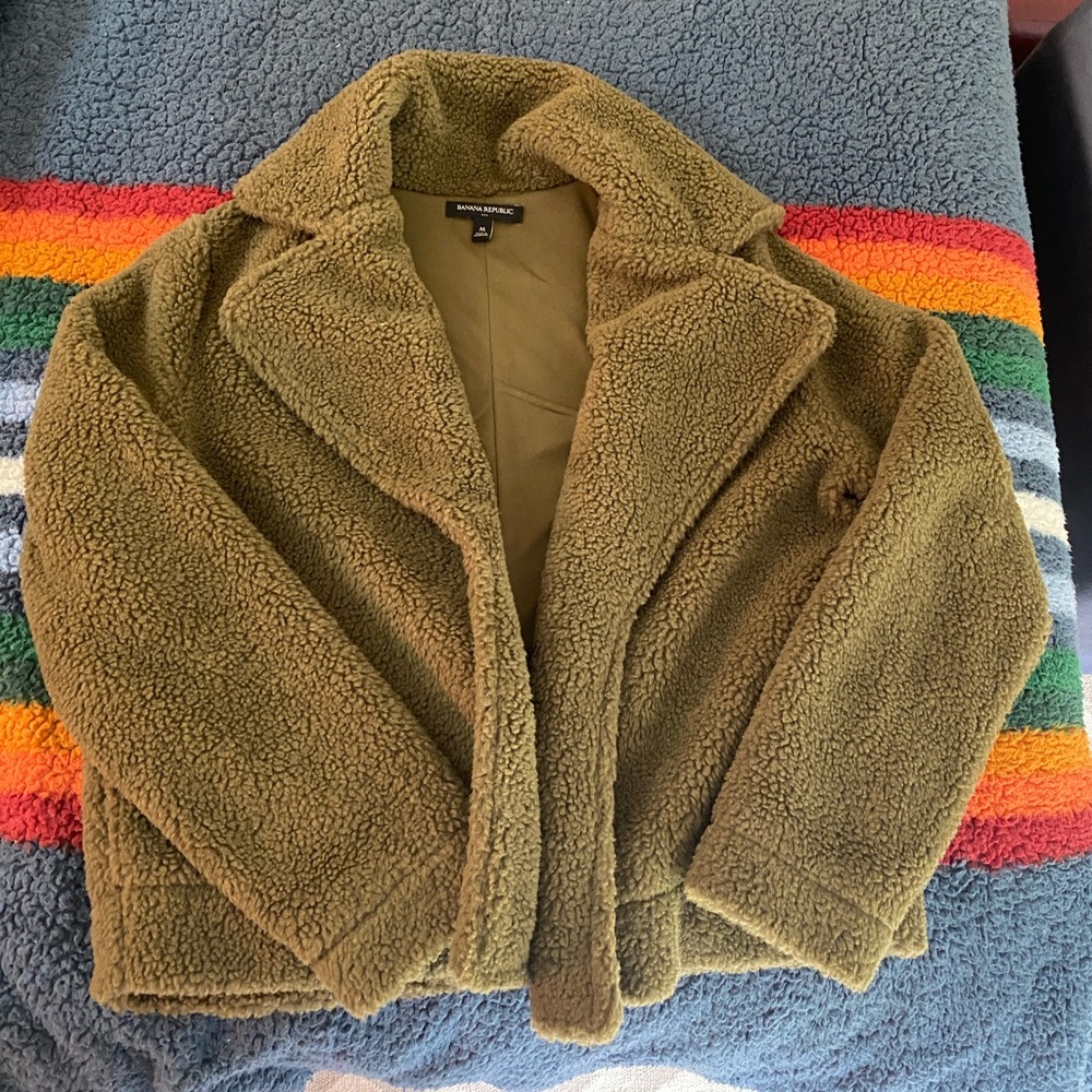 Banana Republic teddy pea coat! NWOT